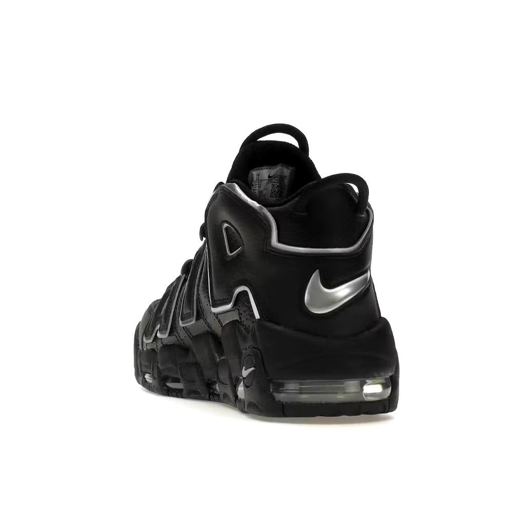 Nike Air More Uptempo Black Silver W