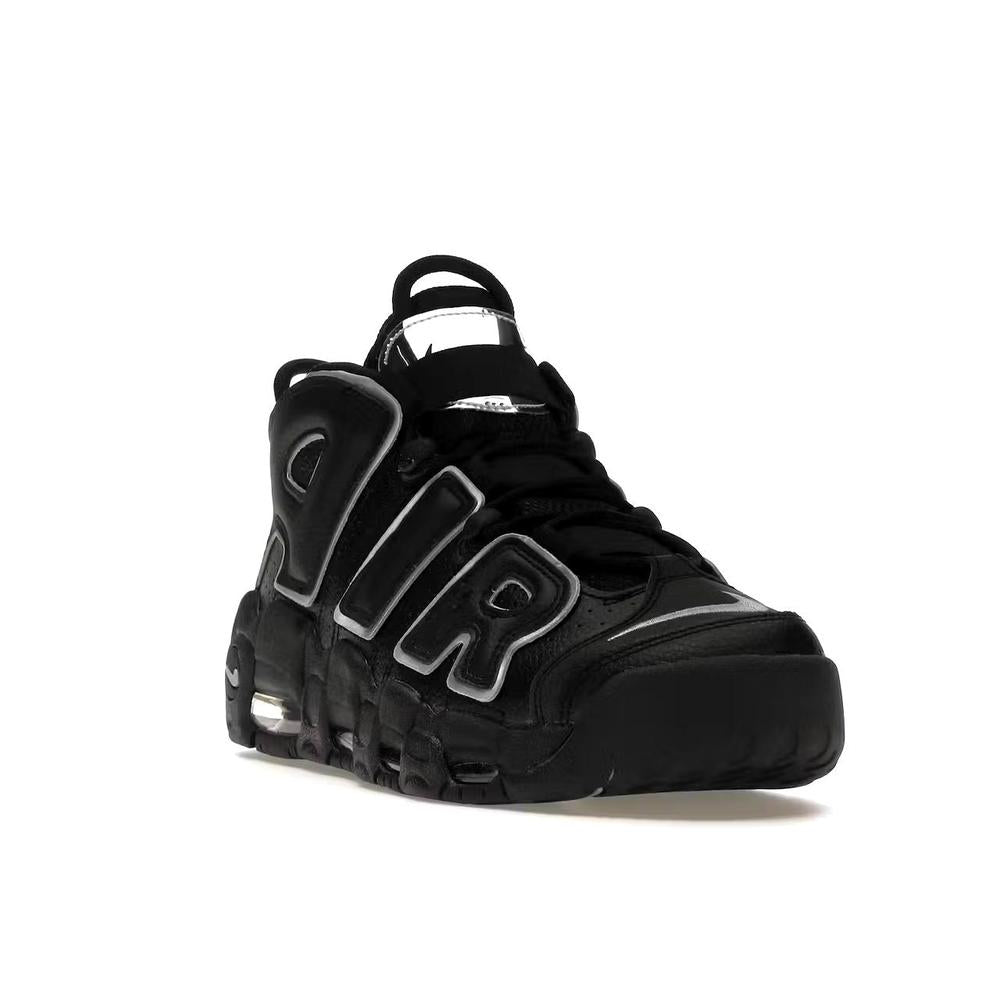 Nike Air More Uptempo Black Silver W