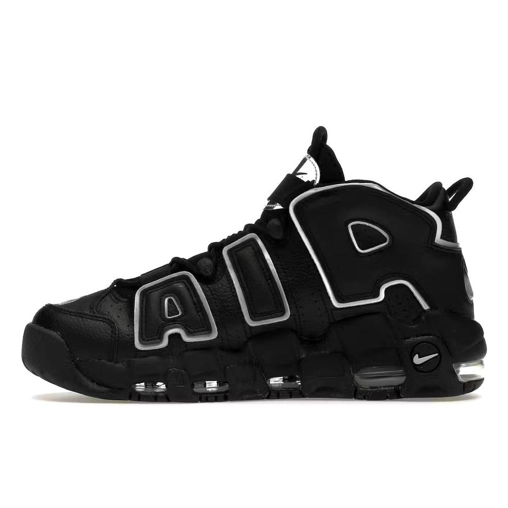 Nike Air More Uptempo Black Silver W