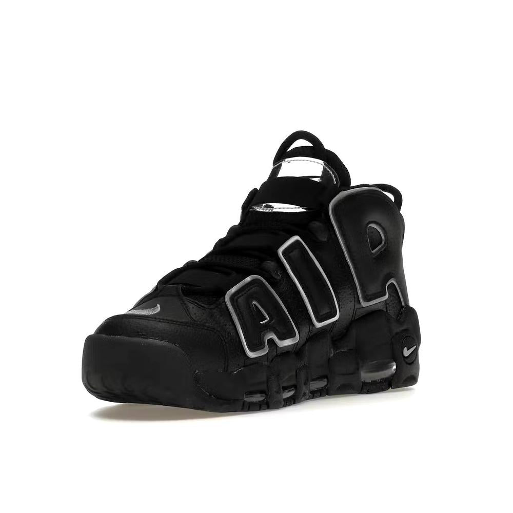 Nike Air More Uptempo Black Silver W